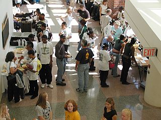 Atrium reception