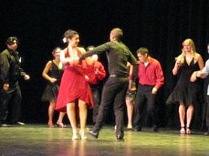 Salsa Dance at the Night of All Nations at the Rozsa Center fo the Performing Arts 