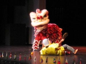 Malaysian Lion Dance at Night of All Nations