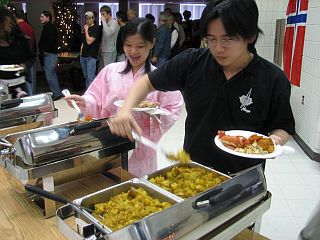 International Dinner Served at the Memorial Union Common