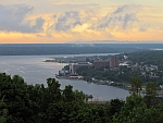 View of Michigan Tech after Thunderstorm