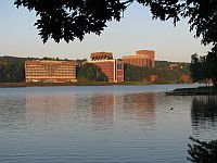 Part of Michigan Tech campus viewed from the Ripley Trail