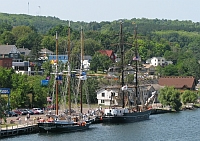 Schooner Denis Sullivan and Brig Roald Amundsen visit Houghton