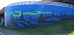 New Aurora Borealis Mural in Houghton 