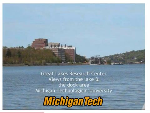 Views of Greart Lakes Research Center from the lake