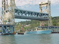 Houghton Lakeshore Trail Ranger II going through bridge