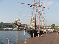 Visting Schooner Denis Sullivan in Houghton