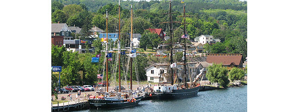 Ships on tghe Kewenaw Waterway, Houghton, Michigan